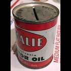 Original C  1920s-30s Amalie Pennsylvania Motor Oil Tin Advertising Coin Bank