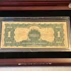 1899  1 One Dollar Large Silver Certificate  black Eagle  W wood Case Free Ship 