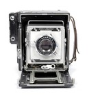 Graflex Speed Graphic 4x5 Camera W  135mm Lens   Film   Holders  0685