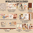 348 Pcs Vintage Scrapbook Kit scrapbooking Supplies Kit  Junk Journal Supplies K