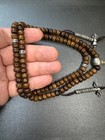 108 Yak Bone Mala Necklace 8mm   Hand Carved Mantra Beads   24 Inches Buddhist