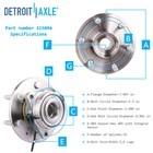 4wd Front Cv Axle Shaft wheel Bearing Hub For Escalade Silverado1500 Suburban