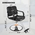 New Pro Black Hydraulic Barber Chair Beauty Salon Spa Hair Styling Equipment