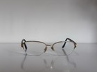 Versace Mod 1215-b 1002 Half Rim Black Gold Eyeglasses Frame 53-16-135