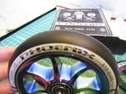 2     Phoenix F7 Alloy Core Wheel 110mm Abec-9 Bearings  Neo Chrome   Black     New
