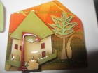 Lot Of 3 House Pins By Lucinda Art Brooch Jewelry
