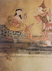 Siamese  thai  Ramakien Ramayama Manuscript 19th Century Leporello