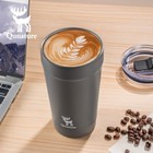 Qunature Travel Coffee Tumbler 16oz Insulated Mug With Lid Stainless Steel Cup