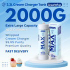 Greatwhip Whipped Cream Charger Tank 2000g 3 3l Cylinders Food Grade Ultra Pure