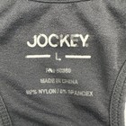 Jockey Spro Bra Girls L Black Solid Logo   36794
