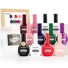 12 Pcs Gel Nail Polish Set - 10 Colors  Base   Top Coat  At-home Nail Art  Holid