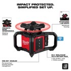 Milwaukee 3701-21 M18 18v Red Exterior Rotary Laser Level Kit W  Receiver