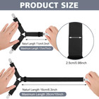 Bed Sheet Holder Straps 4 Pcs Adjustable Elastic Fasteners With Metal Clips  Kee