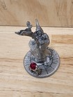 Vintage Pewter Wizard Crystal Charrette Fire Limited Edition Statue Gallo 1987
