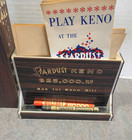 Stardust Casino Vtg Keno Rack Tower Gambling   Booklet Forms Caryons