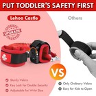 Toddler Leash For 1-5 Years  Baby Safety Harness For Girls With Anti-lost Key Lo