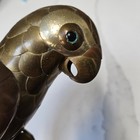 Vintage 8  Sergio Bustamante  Brass And Copper Parrot For Perch- No Hanger 