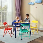 Kids Table And 4 Chairs Set  Folding Activity Table Usa Free Shipping