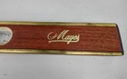 Vintage Mayes 48 Inch Wooden Level With Brass Accents 