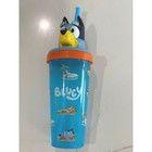 Bluey Character Head Tumbler W  Straw Zak Designs Blue Dog Kids Drinkware 14oz
