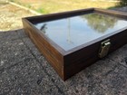 Vintage Wood Counter Top Display Case With Key For Smalls