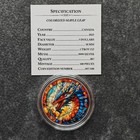 2025 1oz Silver Canada Stained Glass Dragon Colorized Color Certif  Only 100  7
