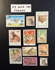 24 Wild Cat Stamps    Nice Mix Of Ww Animal Topical Stamps    lot 362 