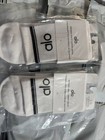 Alo Yoga Crew Socks 2 Pack Unisex White - Nwt - Authentic Gift