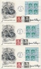  1606 Matched Plbl Of 4 Combo 30c American Schools Artcraft Cachet Fdc Auto Lot
