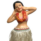 Vintage Original Hawaii Hula Girl Dashboard Nodder Chalkware Japan  h9