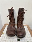 Vintage Us Army Military Combat Boots 6 5 Ee Russet Brown  M-1948 Korean War    