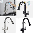 Kitchen Faucet Pull Down Touch On Swivel Sprayer Mixer Filter Purifier Taps