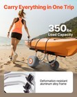 Vevor Kayak Cart 350 Lbs Detachable Canoe Carrier With 12 In Inflatable Pu Tires