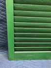 Vtg Pair Shabby 16x27 House Window Wood Louvered Shutters Chic Vtg Old 410-26b