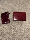 Florentine Leather Jewelry Box And Playing Card Case Vintage Fleur De Lis