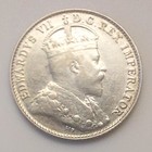 Canada 1905 Five Cent Canadian Coin 925 Silver King Edward Vii