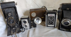 Lot Of 5 Vintage Cameras Brownie 50th Anniversary Tourist Ii Duraflex Iii Plus 2