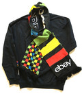 Sweatshirt Black Crew-neck Ebay Logo   Knit Scarf Unisex Size Medium