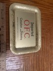 Vintage Tin Tip Ash Trinket Tray O F C Ofc Canadian Whisky Schedler Bar Tavern