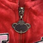 Y2k Bobby Jack Monkey Logo Black Full-zip Hoodie Sweatshirt Youth Girls Size L