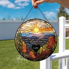 Memorial Stained Glass Suncatcher  Sympathy Gift  Window Decor For Dad
