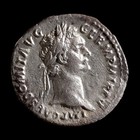 Domitian Ar Denarius 85 Ad Rome Minerva Ancient Roman Silver Coin