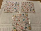       3 Packages Vintage Gift Wrap Sheets Wrapping Paper Floral Garden Nip