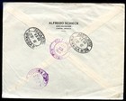 El Salvador To Usa Registered Cover 1934 Vf