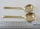 Vintage Dirigold Dirilyte Goldware Empress Flatware Silverware Cream Soup Spoon