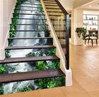 13pcs Stair Risers Stickers Decal - 3d Green Forest 39 37 x7 09 x13pcs Lt5258