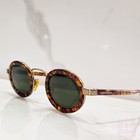 Giorgio Armani Vintage Sunglasses 631 Brown Round Frame Rare