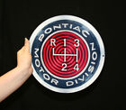 Vintage Pontiac Shifter Emblem Steel Sign