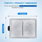 12 Packs Pf-l Carbon Cartridge For Top Fin Silenstream Pf20 Pf30 Pf40 And Pf7   