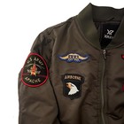 Xray Men s Khaki   Green Bomber Zip-up Jacket